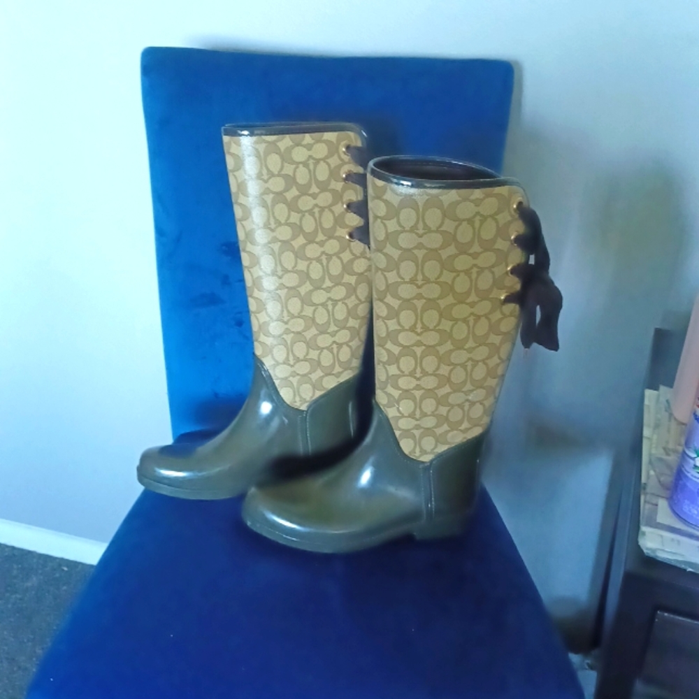 Coach rain boots